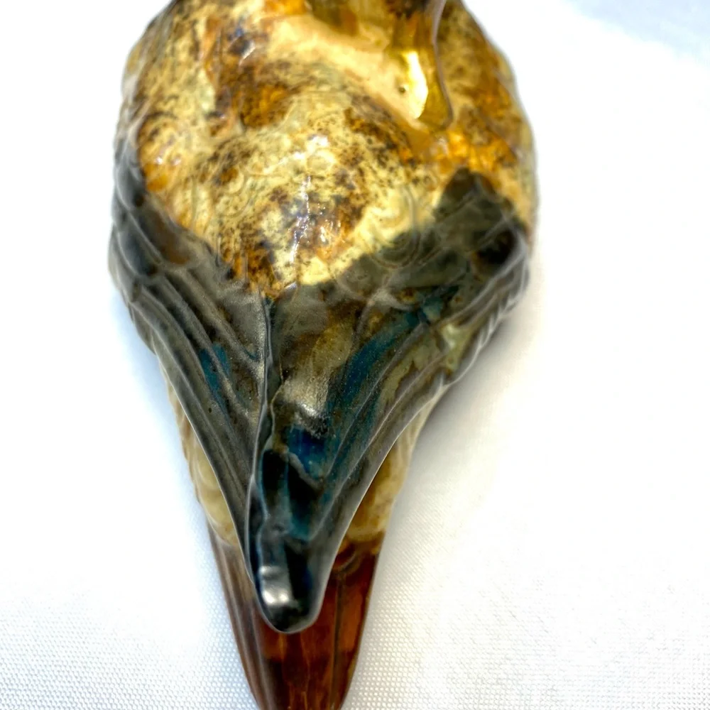 Ceramic Figurine Nesting Bird Duck 6.5”L